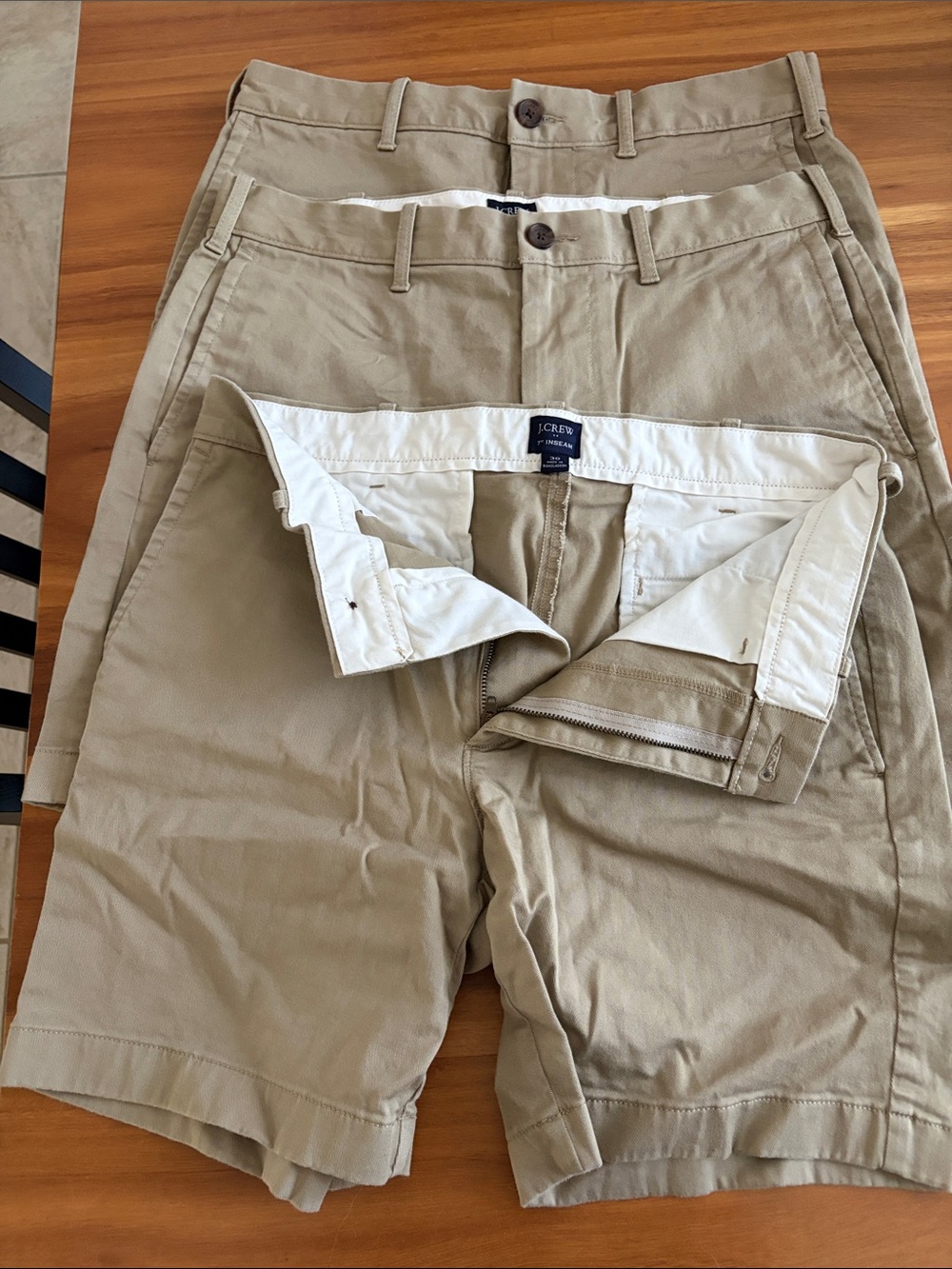 J. Crew Khaki Cotton Chino Shorts - Neutral Tan
